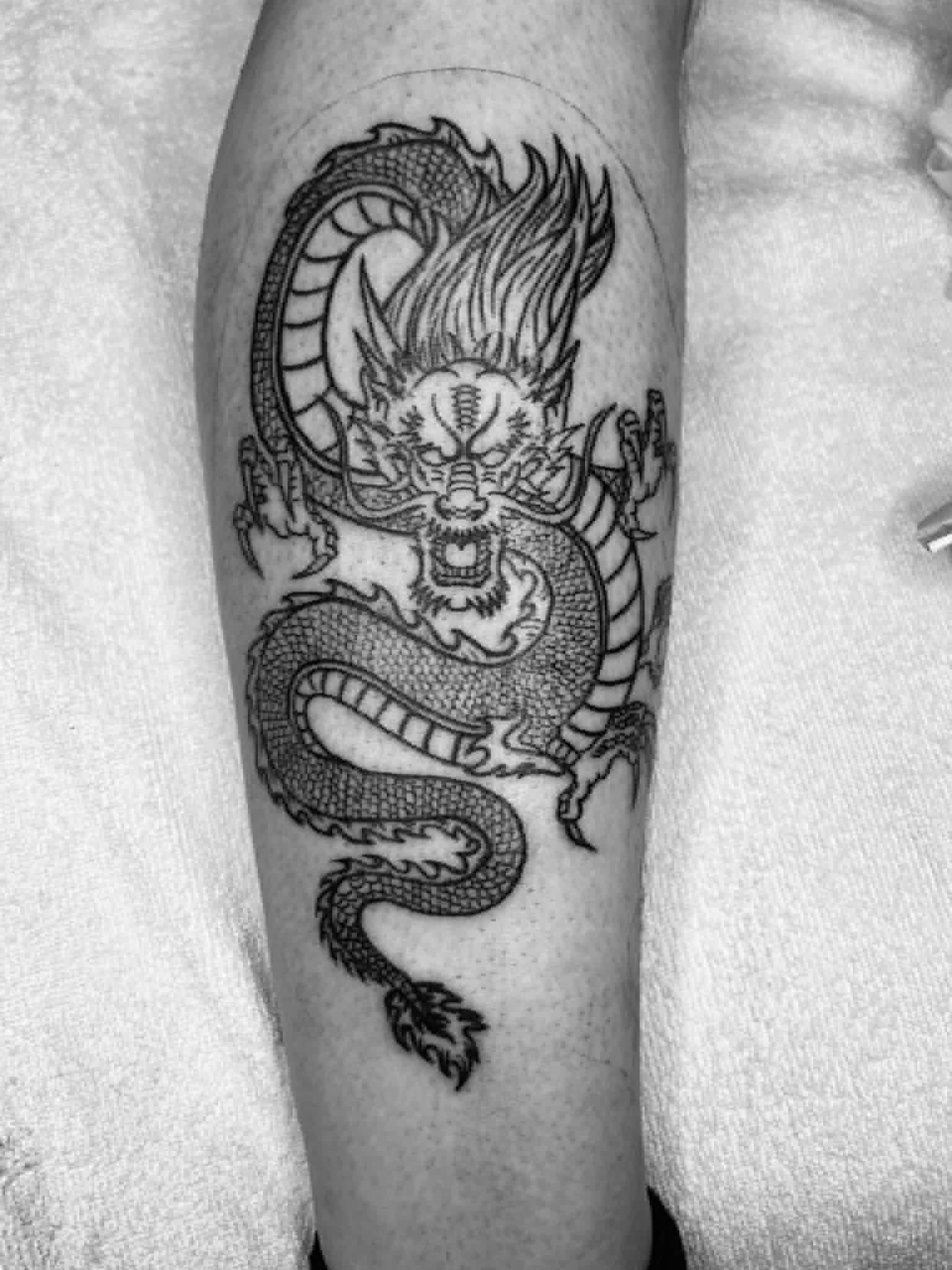 Tatuaż smok